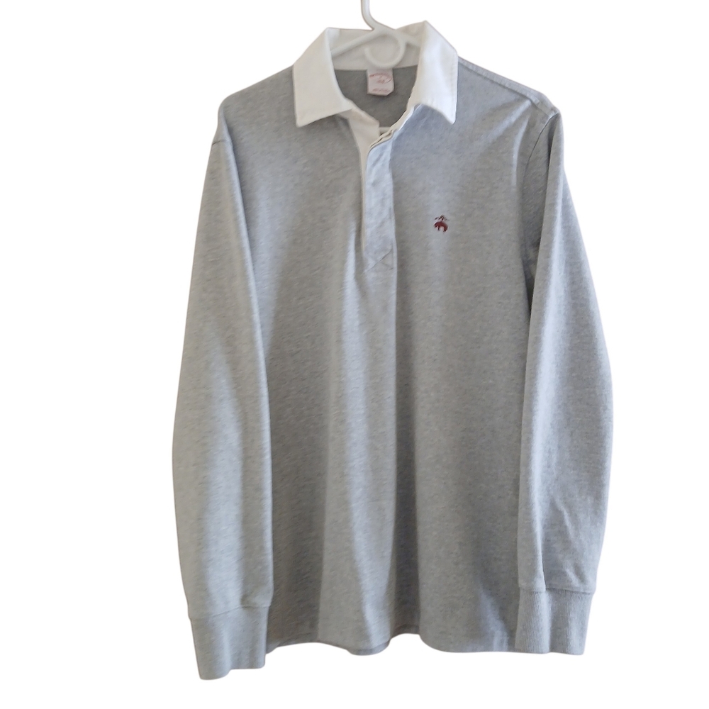 Brooks Brothers Logo Longsleeve Polo Sweatshirt